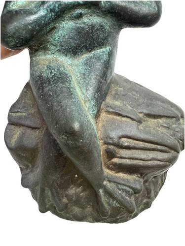 Vintage Lot Of Two FROG Bookends San Pacific International SPI Bronze Resin 6“ T - Picture 12 of 14