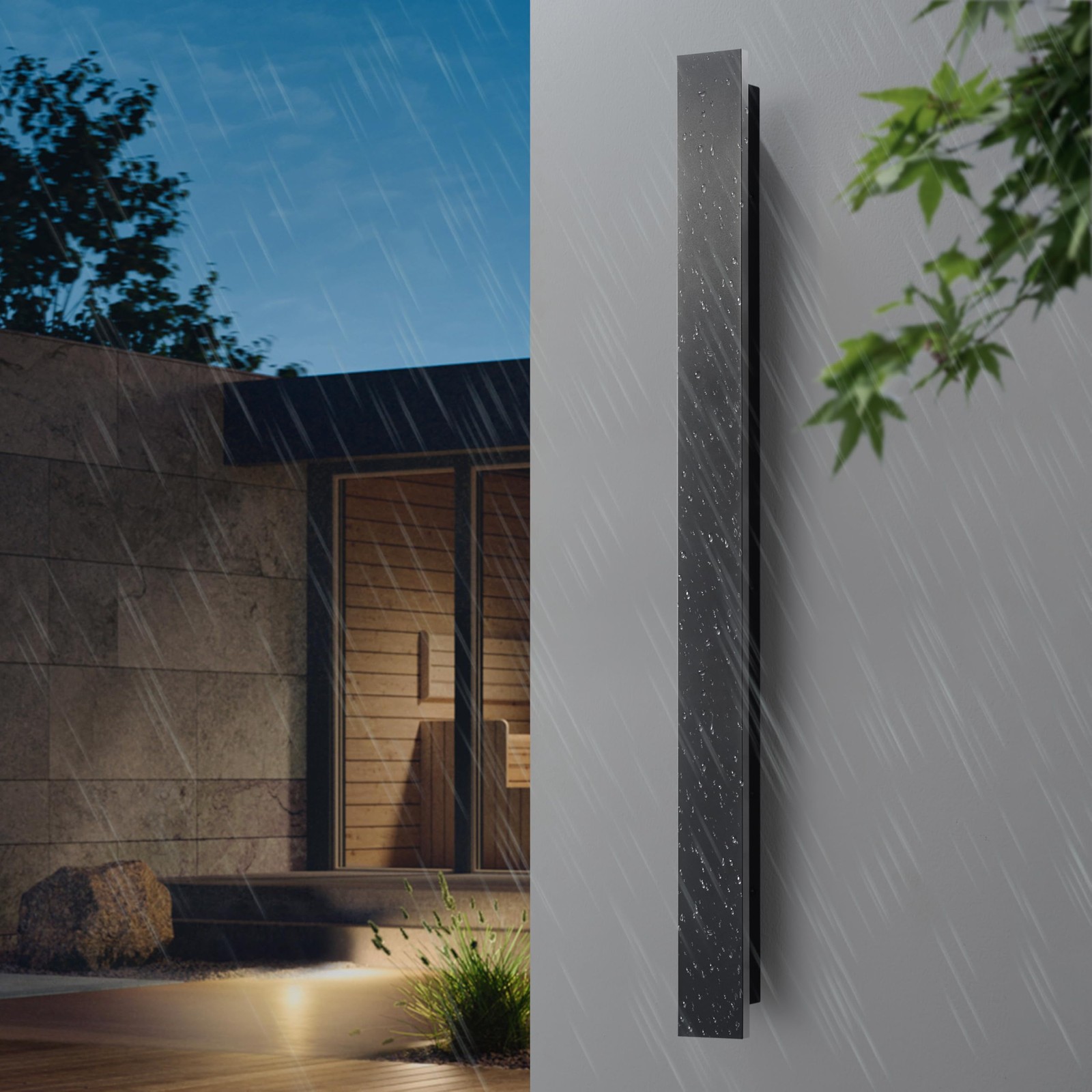 Applique Esterno LED 3000K Nero: Atmosfera Moderna e Resistente IP65 - 2