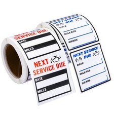 450 Pcs Car Oil Change Stickers Next Service Due Stickers for Windshield Windows