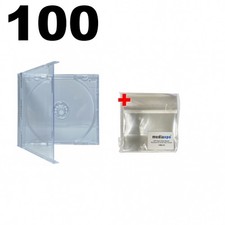 100 STANDARD Clear CD Jewel Case  100 OPP Bags