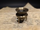 Antique Style Brass Tripod Jeweler's Loupe Standing Magnifying Glass Lens — photo 1