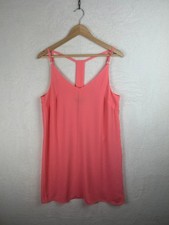 New Look Womens Pink Mini Dress Strappy V Neck Shift Summer Size 12