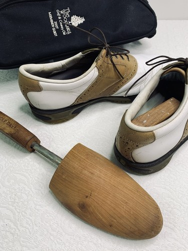 Foot Joy FJ Dry Joys Tour Mens Golf Shoes 11.5W. White Leather Opti Flex 2 53733 - Picture 3 of 16