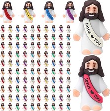 Mini Jesus Figurines, Multicolor Religious Gifts for Easter Egg Stuffers