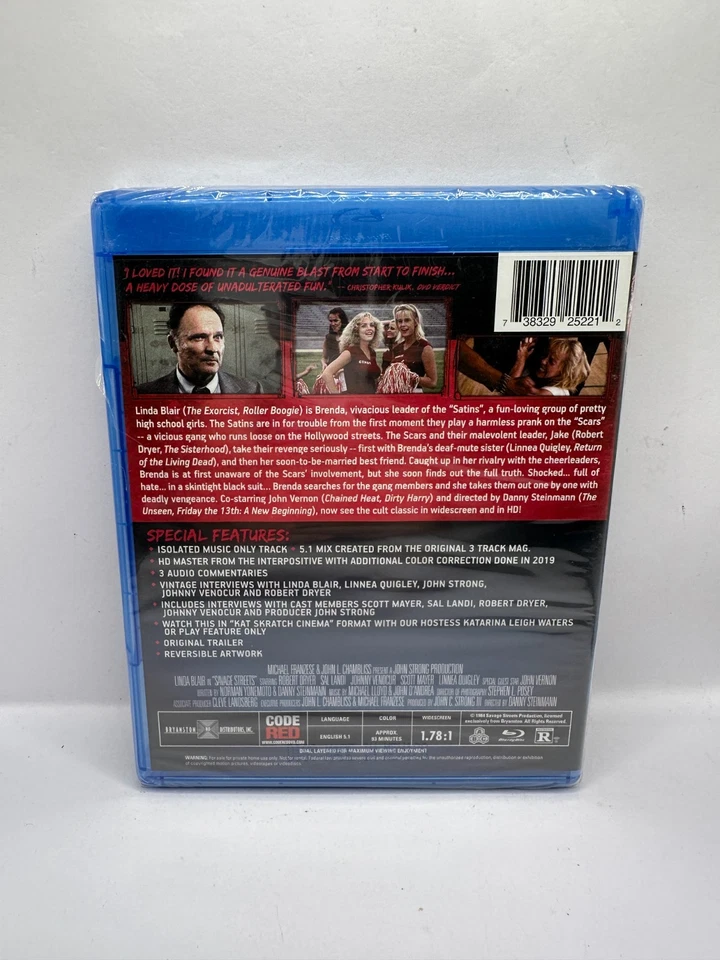 Savage Streets-Blu-ray (1984) Code Red NEW - Region Free OOP RARE - Image 2 of 2