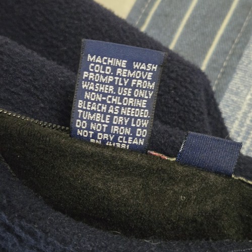 Vintage Polo Sport Ralph Lauren Herren XXL Fleece wendbare durchgehender Reißverschluss Weste hergestellt in den USA - Bild 9 von 13