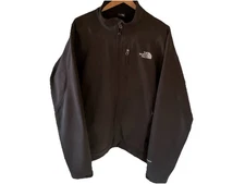 THE NORTH FACE APEX JACKET MEN DRK BROWN POCKETS BREATHABLE FULL ZIP LARGE
