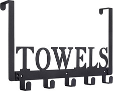 Over the Door Hooks, Towel Holder for Bathroom, Door Mount Towel Rack Towel Hook