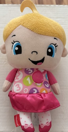Fisher Price Laugh & Learn MY LEARNING DOLL Blonde Lights Up Talks Sings 2017