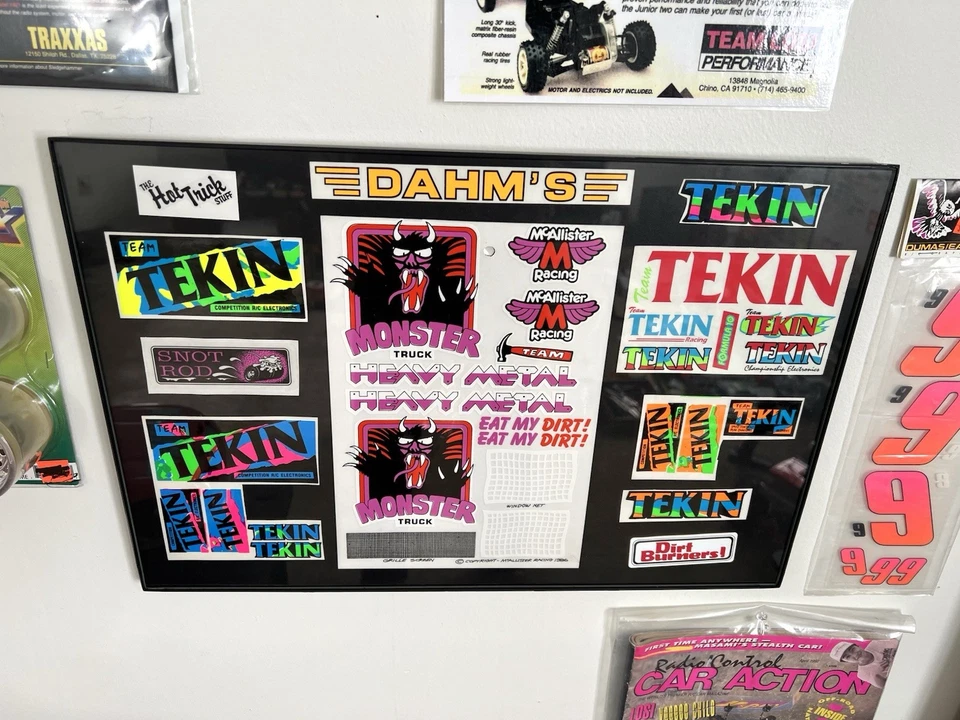 Calcomanías RC de colección Tekin Autographics Gfx para cuerpos RC y mensaje de exhibición ¡4 información! Foto 4 de 4