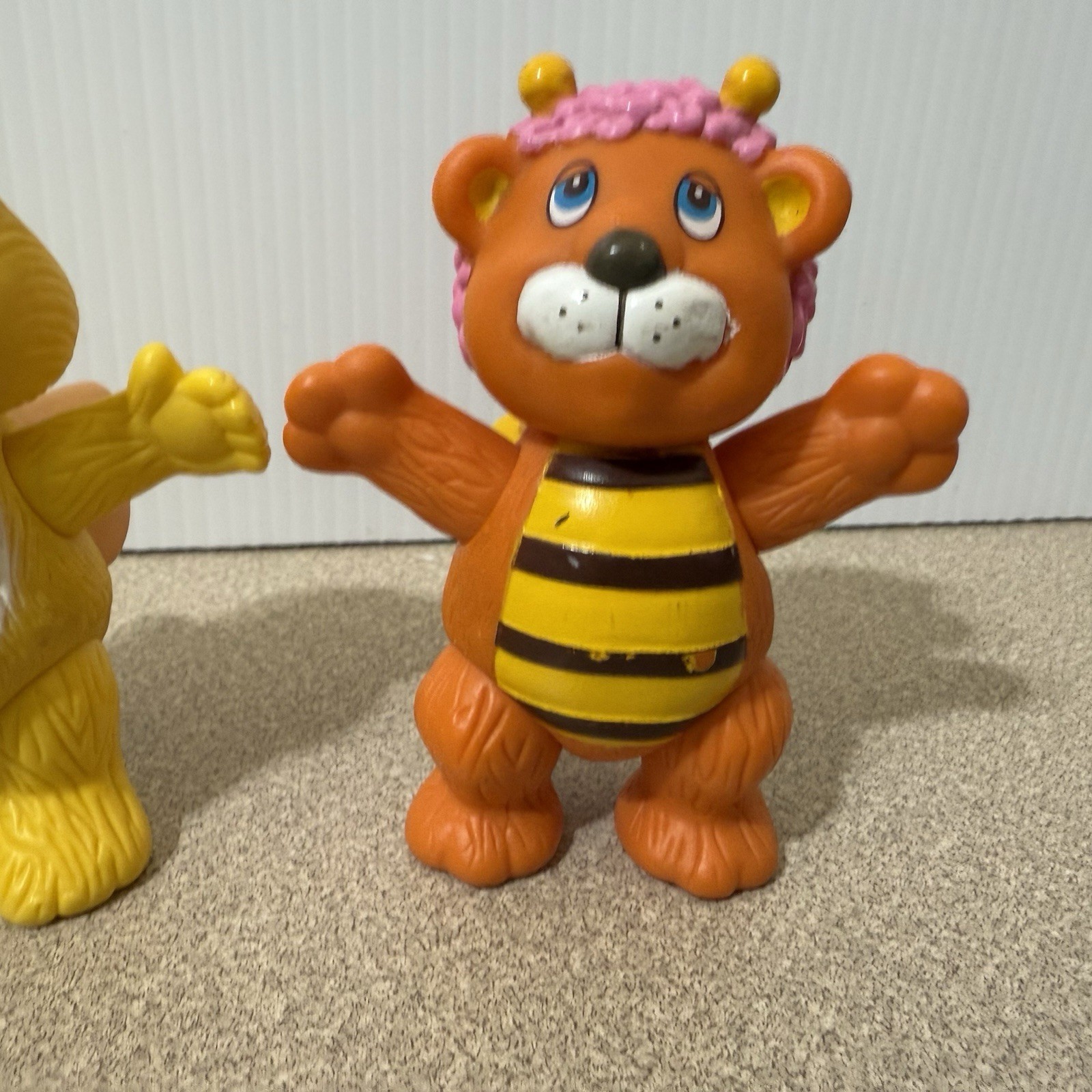 Vintage 1985 Hasbro Disney Wuzzles Bumblelion and Butterbear Posable Figures