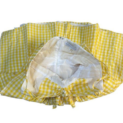 Endless Rose Dress Women Small Yellow Gingham Colorful Sundress Bow Front Summer - Picture 9 of 14