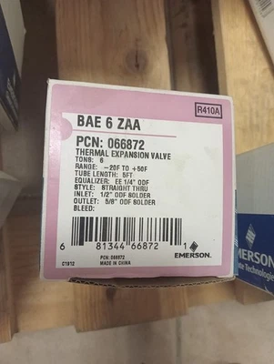 emerson BAE 6 ZAA thermal expansion valve - Photo 1/2