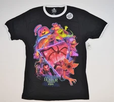 Universal Studios Halloween Horror Nights 2019 Blacklight Shirt Deadstock NWT