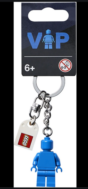LEGO VIP Blue Keychain Keyring 854090  