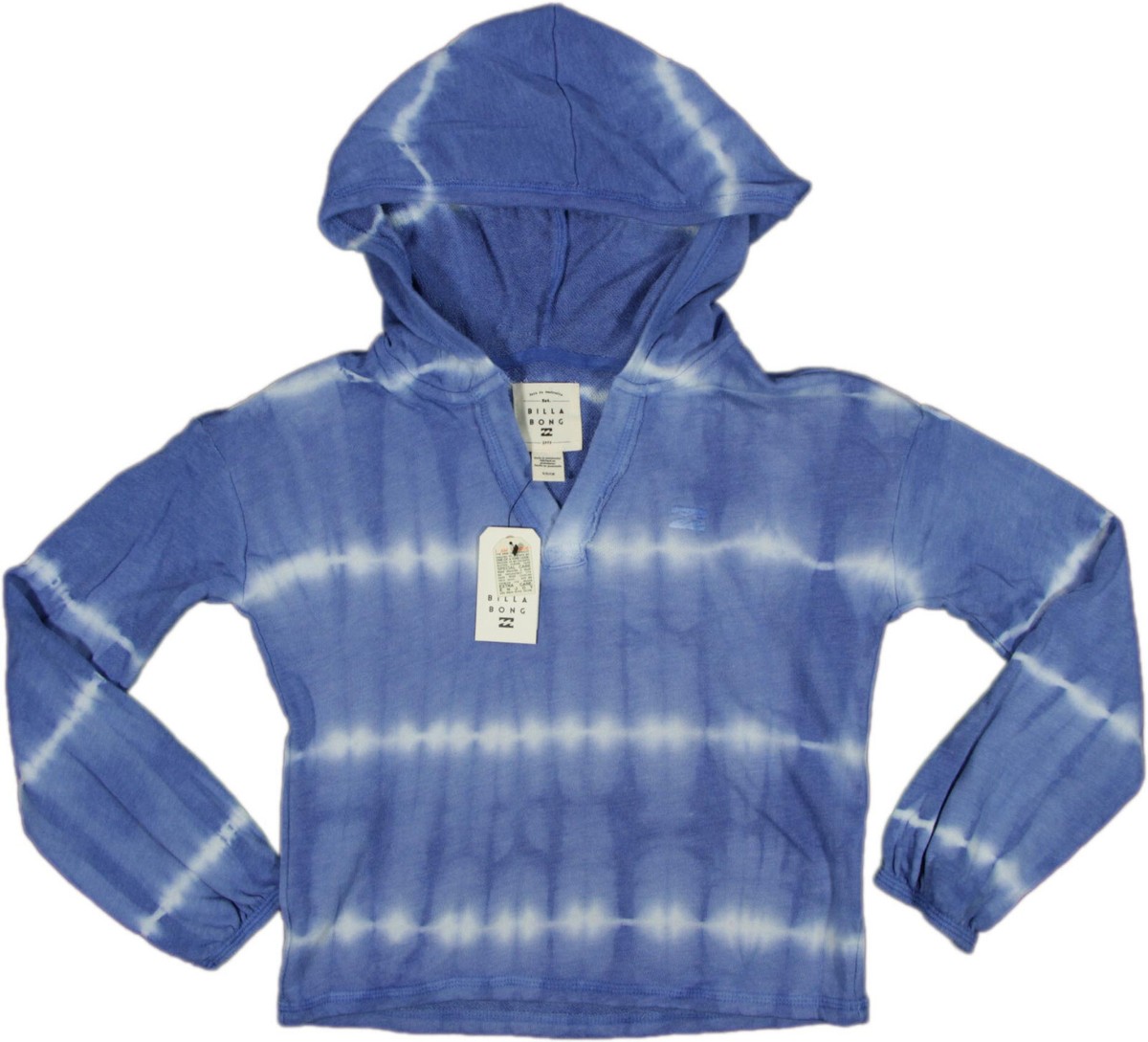 NWT Billabong Girls Lazy Days French Terry Hoodie- S/8- NEW- Tie