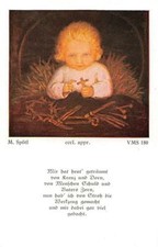 Flei&szlig;bildchen Heiligenbild Gebetbild Sp&ouml;tl" Holy card Ars sacra" 10474"