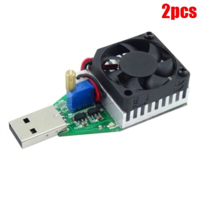 2Pcs Electronic Load Tester For QC2.0 Power Bank Constant Current Usb Adjusta lk
