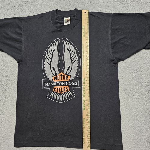 Vintage Motorcycle T Shirt Hamilton Hogs " Born To Be Wild" Single Stitch Large - Picture 20 of 21