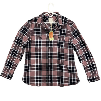 Fat Face Long Sleeve Button Up Chest Pockets Checkered Regular Fit XL Ripley