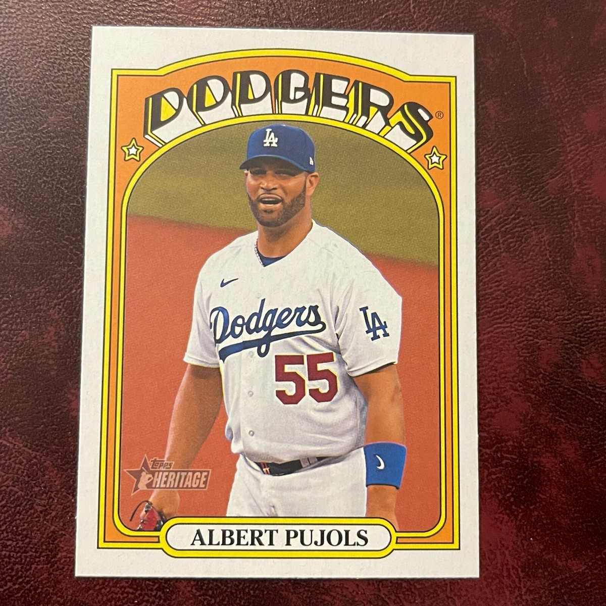 2021 Topps Heritage 1972 Set ALBERT PUJOLS high #687 LOS ANGELES