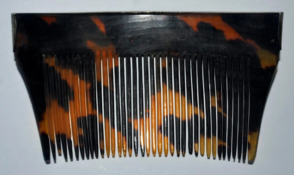 Peine Paineta de reliquia filipina con intrincadas perlas de semillas florales PLATEADO AÑOS 20 Foto 3 de 4