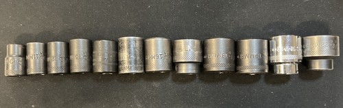 MAC Impact 3/8” Dr 6Pt 10-13 16-19 22, 21 Chrome, Snap On 14 12Pt, Blue Power 15