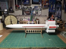 Galactic Cruiser Model Rocket Kit from Bad Boy Rocketry 19" Long, 1.64" Dia 24mm