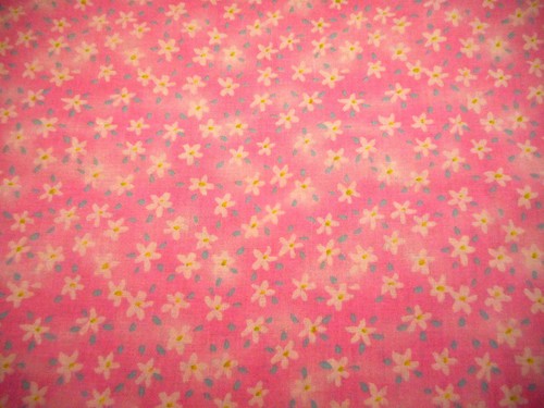 30s Reproduction Fabric By Yard SALE White Blue Floral Mottled Pink Cotton #PC