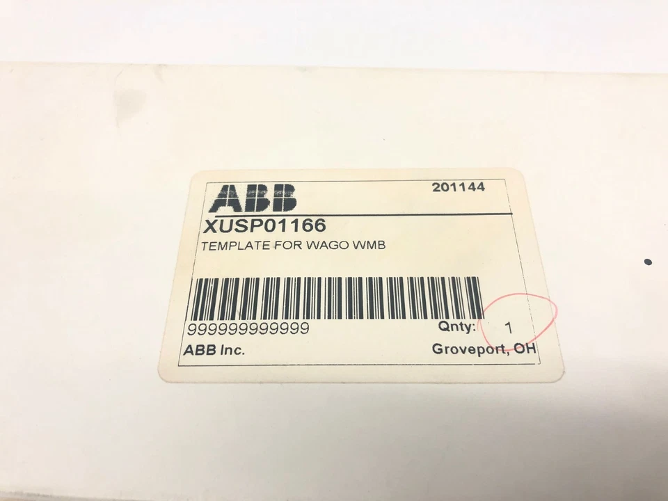 ABB XUSP01166 Template For WAGO WMB, 201144 - Image 4 of 4