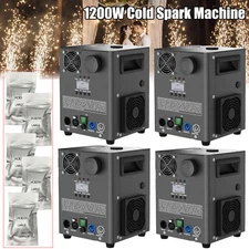 4PCS 1200W Cold Spark Machine Powder Firework Stage Effect DMX DJ Wedding Show