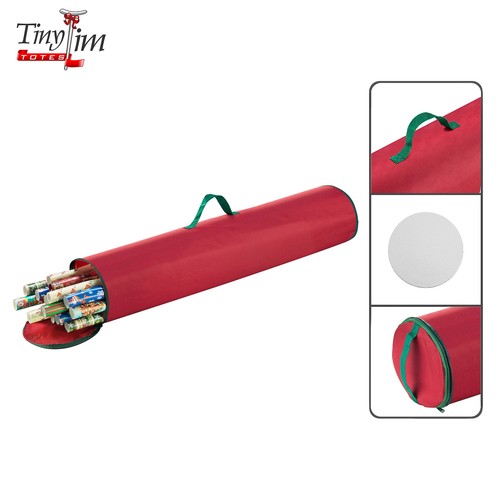 Premium Gift Wrap Organizer 40.5 Inch Wrapping Paper Red
