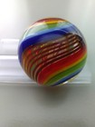 JODY FINE LARGE HAND MADE GLASS LATTICINO MARBLE APPX. 1.16 " — photo 3