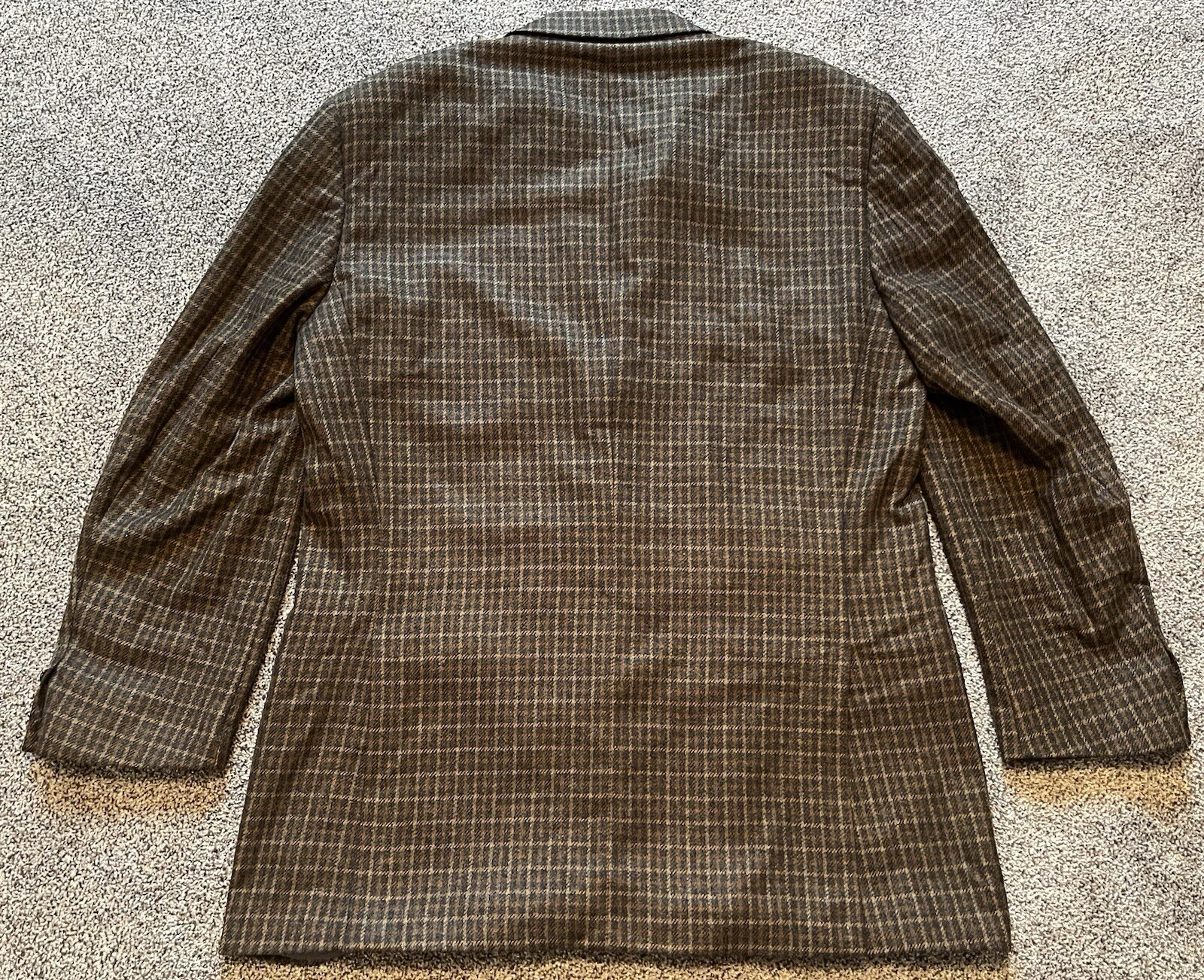 Cappotto sportivo blazer monopetto vintage anni 90 Gucci 100% cashmere a quadri taglia 52