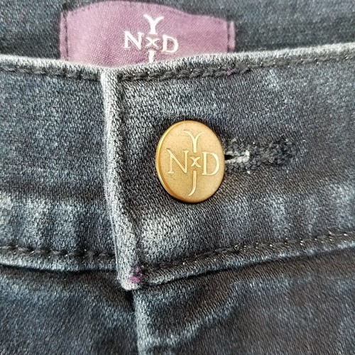 Pantalones de mezclilla rectos informales para mujer NYDJ 14 azul oscuro - Imagen 3 de 12