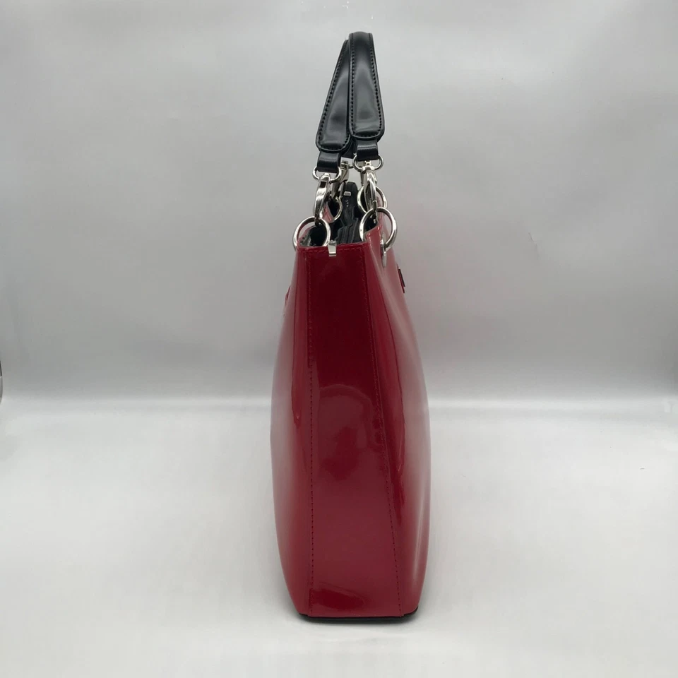 Bolso de hombro maletín de charol rojo Beijo Foto 4 de 4