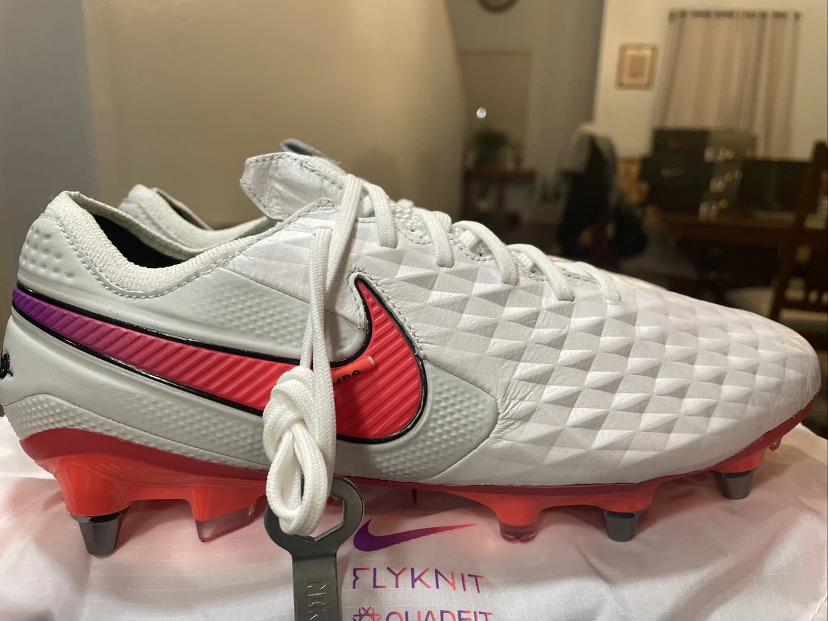 Nike Legend 8 Elite SG PRO Soccer White Orange Men’s 6.5 / Women’s 8 CJ6085 164