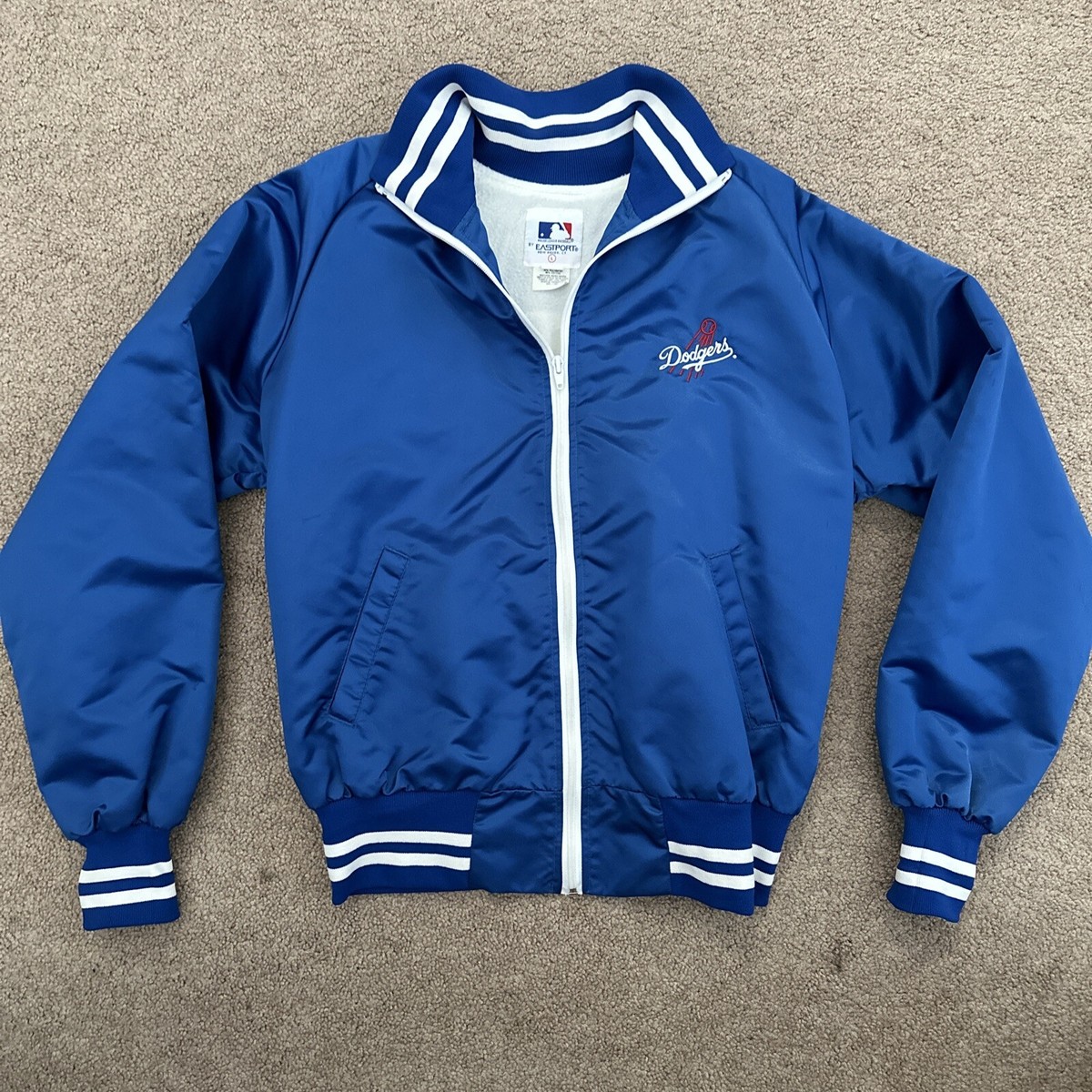 Vintage Los Angeles Dodgers Blue Satin Jacket 100 Year