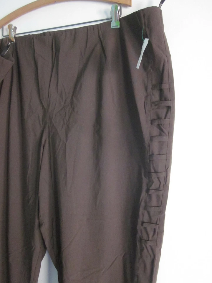 Pantalón Chalou Mujer Talla Grande 26 Marrón Oscuro Foto 4 de 4