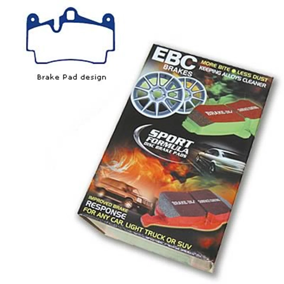 Pastilhas de freio EBC Redstuff cerâmica baixa poeira para 2004-12 Aston Martin DB9 #DP31909C - Imagem 4 de 4
