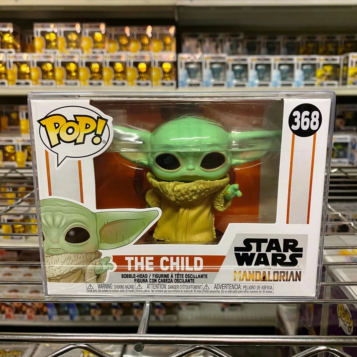 Figurine Funko POP - Star Wars The Mandalorian - Bébé Yoda n°368 - Objets à  collectionner Cinéma et Séries