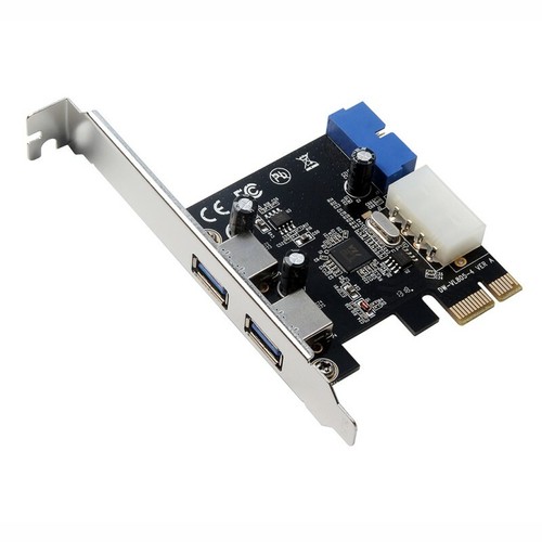 Dual Ports PCI-E to USB 3.0 HUB PCI 19pin Express Expansion Header Card Adapter - Bild 8 von 9