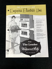 1961 Wedgewood Empress Electric Stove And Oven Line Foldout Brochure