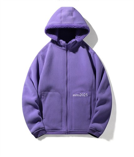 Mens Polar Fleece Hoodie Workout Top Outdoor Casual Hooded Coat Sport Sweatshirt - Picture 14 of 29