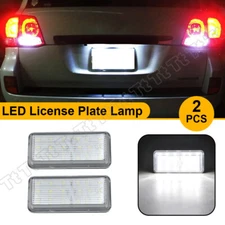 2x White LED License Plate Lights For Toyota Land Cruiser Lexus LX470 GX47 LX570
