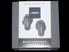 New Bose QuietComfort Wireless Noise Cancelling Earbuds II  Charger  Extras