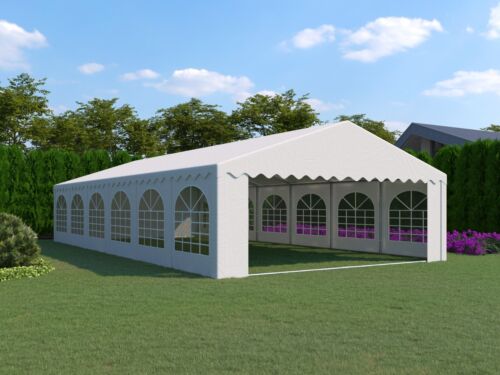 Partyzelt 6x12m Festzelt 100% Wasserdicht weiß Bodenrahmen 550g PVC AKTION NEU - Bild 3 von 14