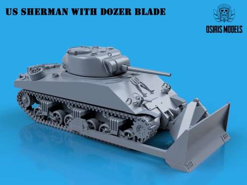 US Sherman Tank with Dozer Blade - Made to order - Check Lead Times