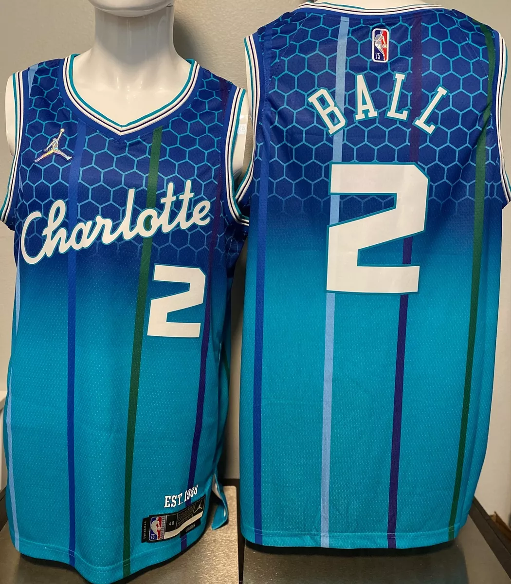 Nike Boys' Charlotte Hornets LaMelo Ball #1 City Edition Swingman Jersey