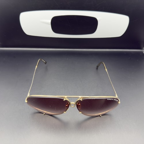 Vintage Porsche Design By Carrera 5621 46 Titan Large Dark Brown Gradient Lenses - Picture 3 of 19